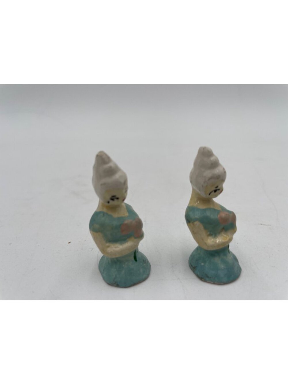Antique Pin Cushion Sewing Half Doll Figurine hand painted - Picture 5 of 6